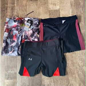 Lot of 3 Name Brand Workout/Compression Pants 1 Nike 2 Under Armour